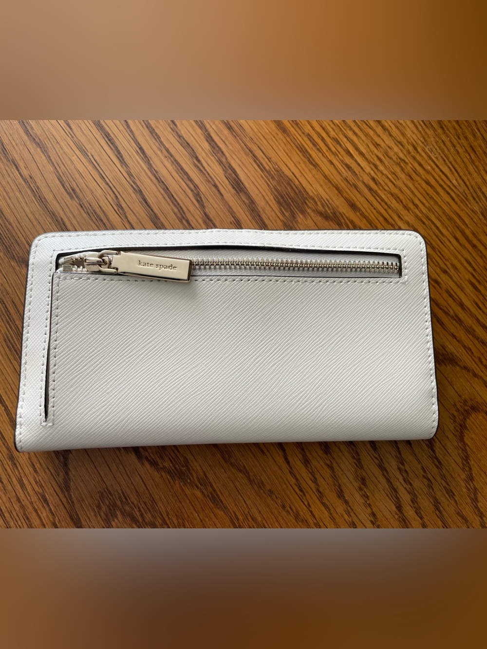 kate spade White Continental Wallet with Multicolor Jewel Studs - Picture 3 of 4